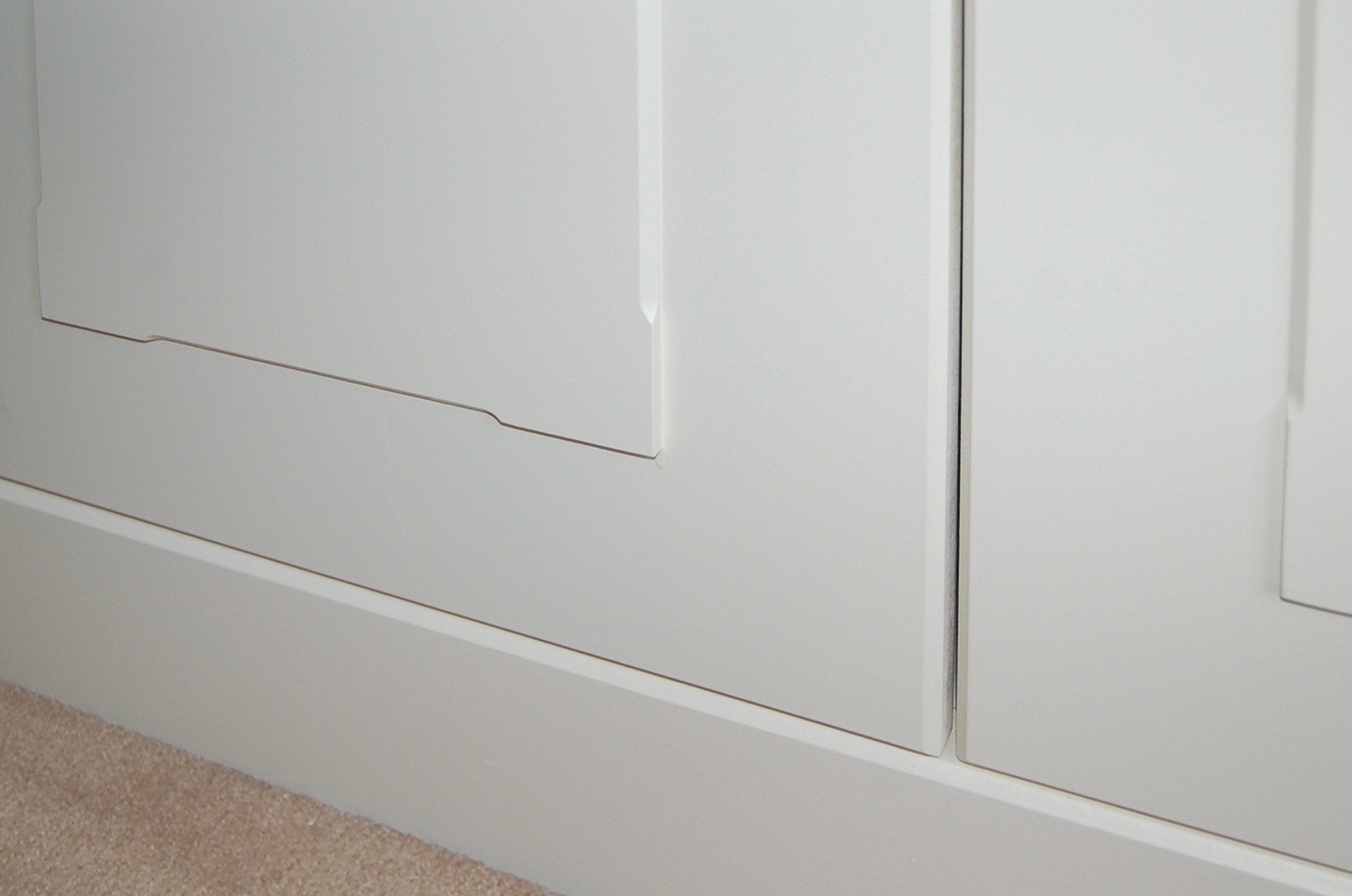 White Pannelled Wardrobe Abello Interiors